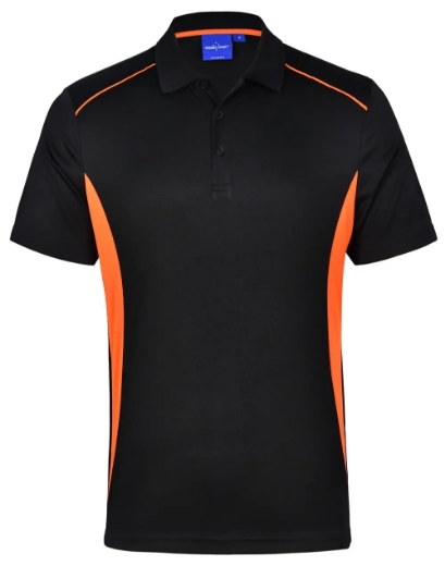 Picture of Winning Spirit, Mens Cooldry S/S Contrast Interlock Polo